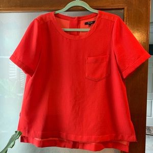 Bright red Madewell top